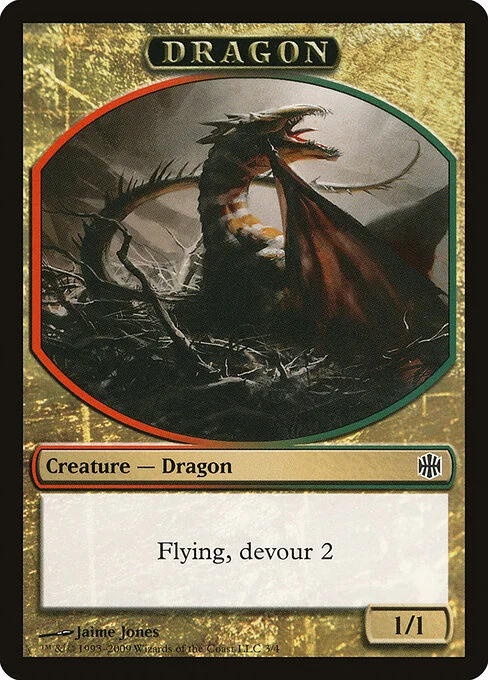 Dragon, carta Magic di tipo Token Creature — Dragon illustrata da Jaime Jones