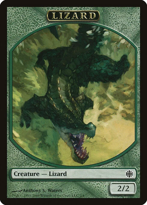 Lizard, carta Magic di tipo Token Creature — Lizard illustrata da Anthony S. Waters