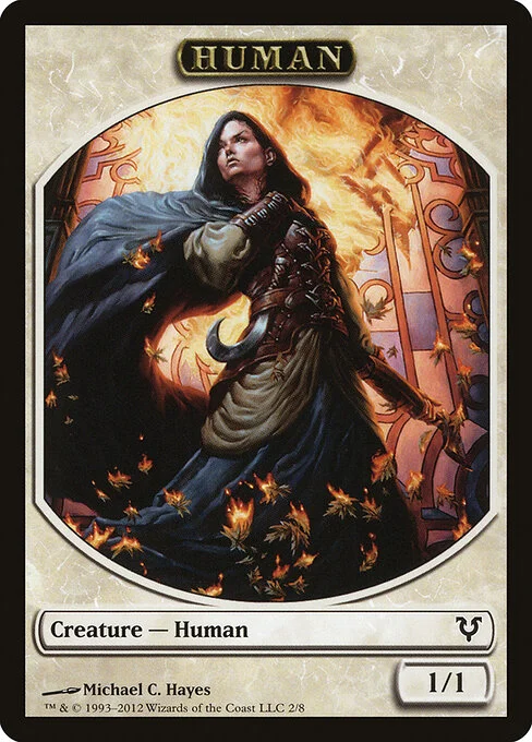 Human, carta Magic di tipo Token Creature — Human illustrata da Michael C. Hayes
