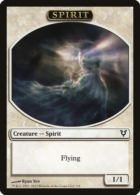 Spirit, carta Magic di tipo Token Creature — Spirit illustrata da Ryan Yee