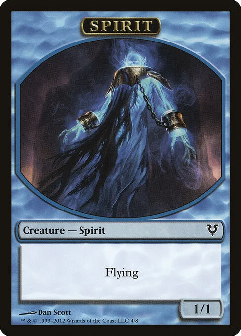 Spirit, carta Magic di tipo Token Creature — Spirit illustrata da Dan Murayama Scott