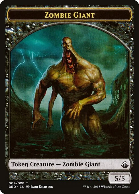 Zombie Giant, carta Magic di tipo Token Creature — Zombie Giant illustrata da Igor Kieryluk