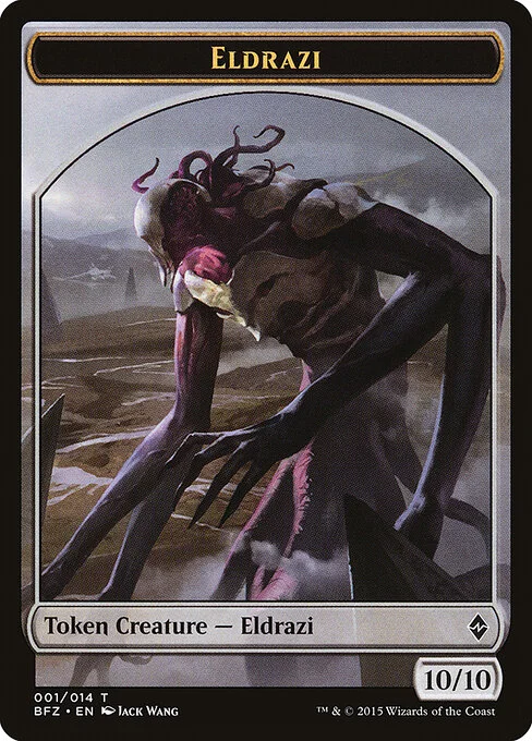 Eldrazi, carta Magic di tipo Token Creature — Eldrazi illustrata da Jack Wang
