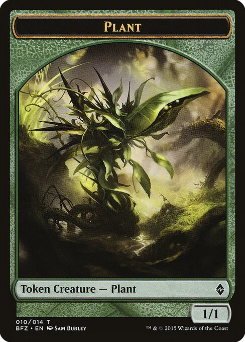 Plant, carta Magic di tipo Token Creature — Plant illustrata da Sam Burley