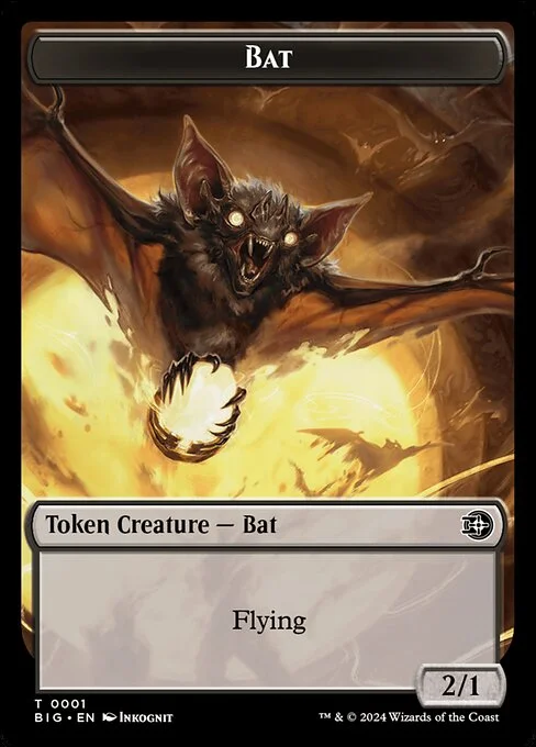 Bat, carta Magic di tipo Token Creature — Bat illustrata da Inkognit