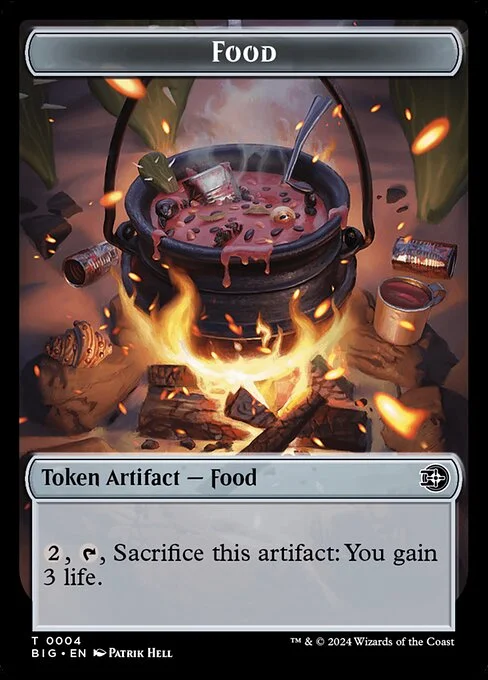 Food, carta Magic di tipo Token Artifact — Food illustrata da Patrik Hell