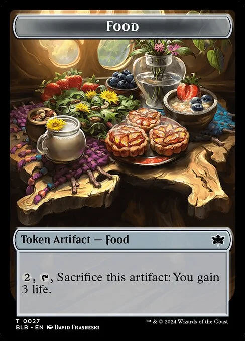 Food, carta Magic di tipo Token Artifact — Food illustrata da David Frasheski