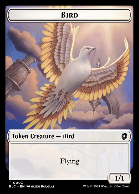 Bird, carta Magic di tipo Token Creature — Bird illustrata da Allen Douglas