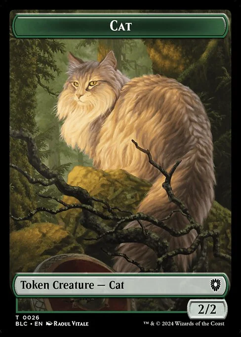 Cat, carta Magic di tipo Token Creature — Cat illustrata da Raoul Vitale