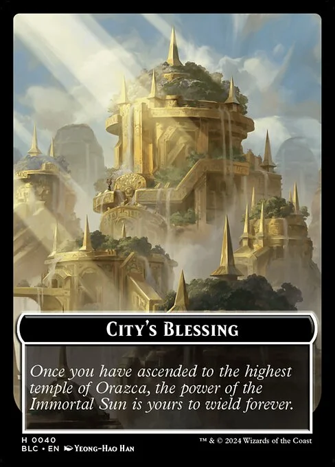 City's Blessing, carta Magic di tipo Card illustrata da Yeong-Hao Han