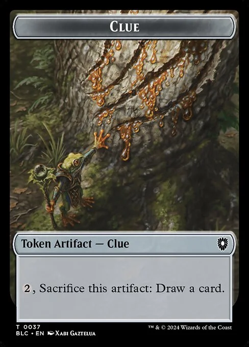 Clue, carta Magic di tipo Token Artifact — Clue illustrata da Xabi Gaztelua