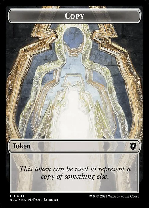 Copy, carta Magic di tipo Token illustrata da David Palumbo