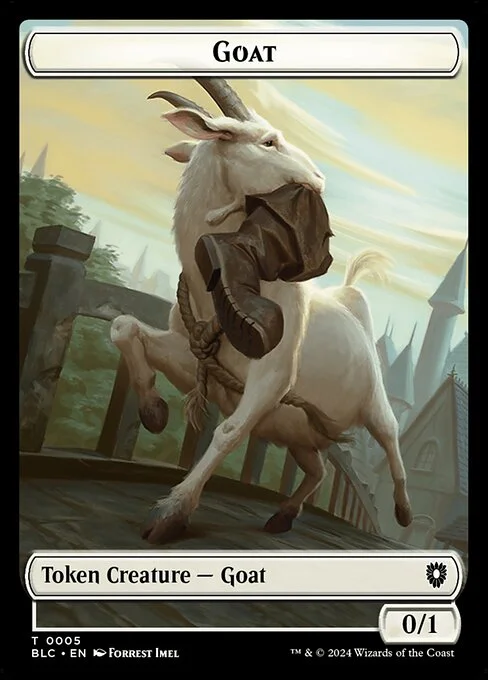 Goat, carta Magic di tipo Token Creature — Goat illustrata da Forrest Imel