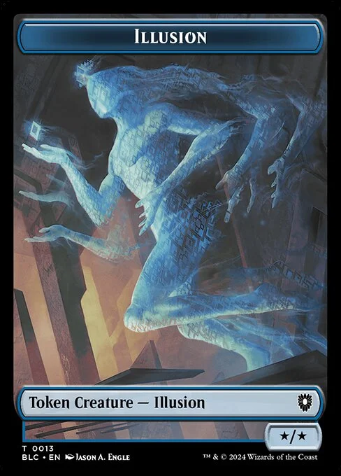Illusion, carta Magic di tipo Token Creature — Illusion illustrata da Jason A. Engle