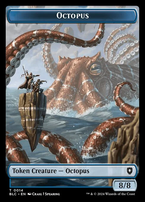 Octopus, carta Magic di tipo Token Creature — Octopus illustrata da Craig J Spearing