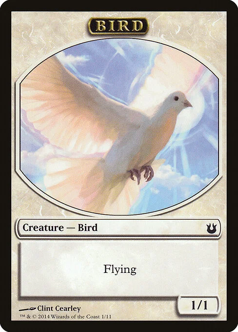 Bird, carta Magic di tipo Token Creature — Bird illustrata da Clint Cearley