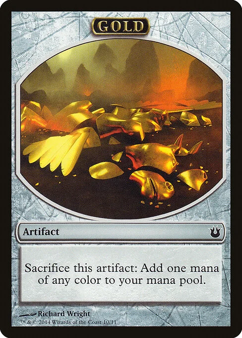 Gold, carta Magic di tipo Token Artifact — Gold illustrata da Richard Wright