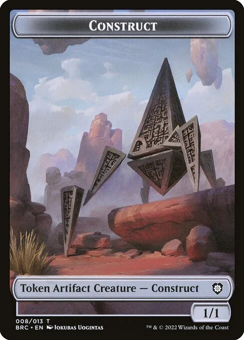 Construct, carta Magic di tipo Token Artifact Creature — Construct illustrata da Jokubas Uogintas