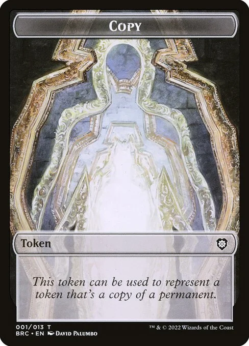 Copy, carta Magic di tipo Token illustrata da David Palumbo