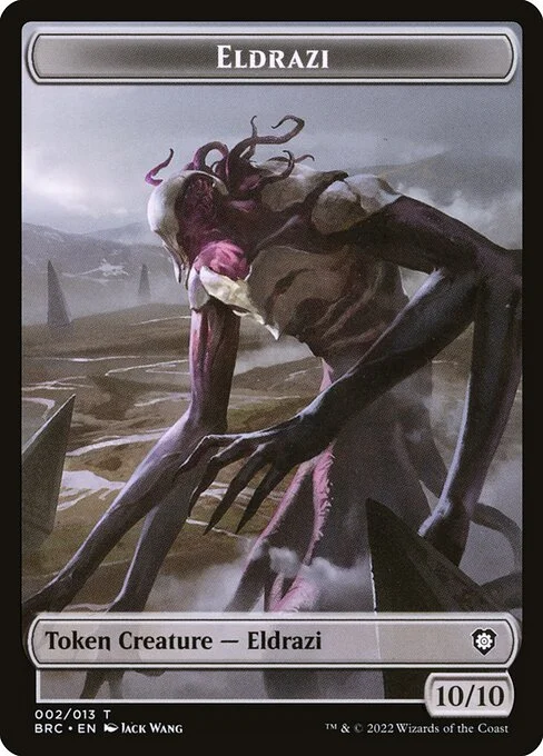 Eldrazi, carta Magic di tipo Token Creature — Eldrazi illustrata da Jack Wang