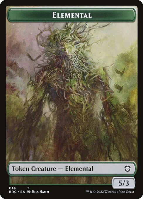 Elemental, carta Magic di tipo Token Creature — Elemental illustrata da Nils Hamm