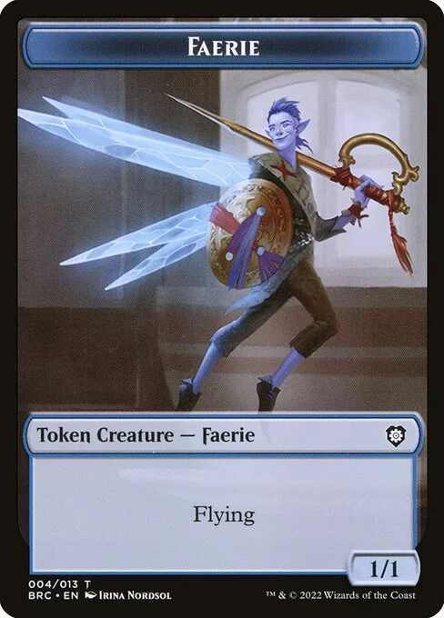 Faerie, carta Magic di tipo Token Creature — Faerie illustrata da Irina Nordsol