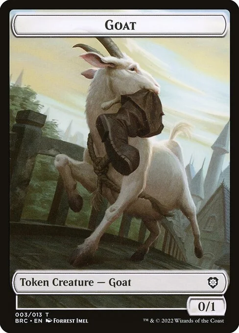 Goat, carta Magic di tipo Token Creature — Goat illustrata da Forrest Imel