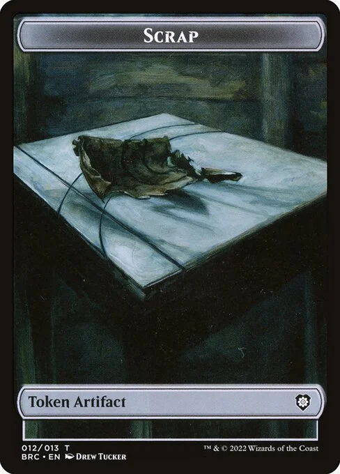 Scrap, carta Magic di tipo Token Artifact illustrata da Drew Tucker