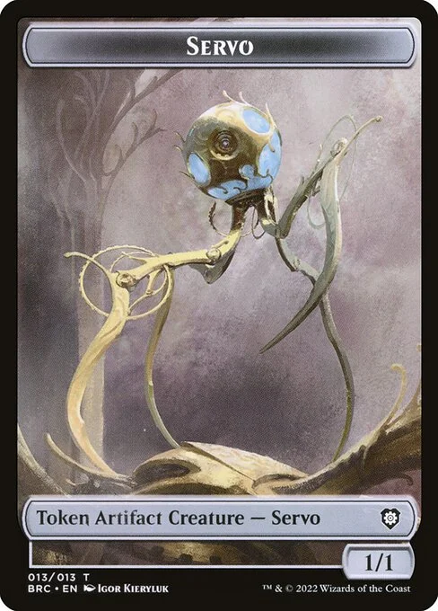 Servo, carta Magic di tipo Token Artifact Creature — Servo illustrata da Igor Kieryluk