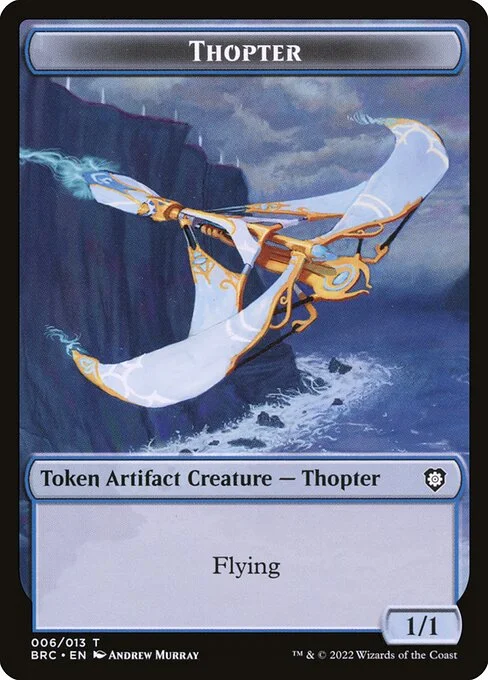 Thopter, carta Magic di tipo Token Artifact Creature — Thopter illustrata da Andrew Murray