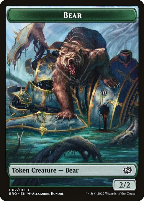 Bear, carta Magic di tipo Token Creature — Bear illustrata da Alexandre Honoré