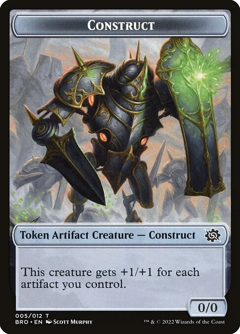 Construct, carta Magic di tipo Token Artifact Creature — Construct illustrata da Scott Murphy