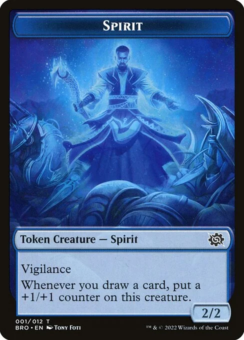 Spirit, carta Magic di tipo Token Creature — Spirit illustrata da Tony Foti