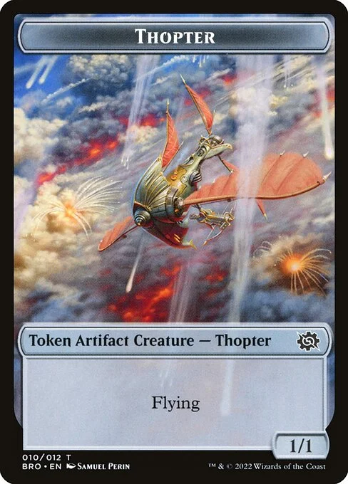 Thopter, carta Magic di tipo Token Artifact Creature — Thopter illustrata da Samuel Perin