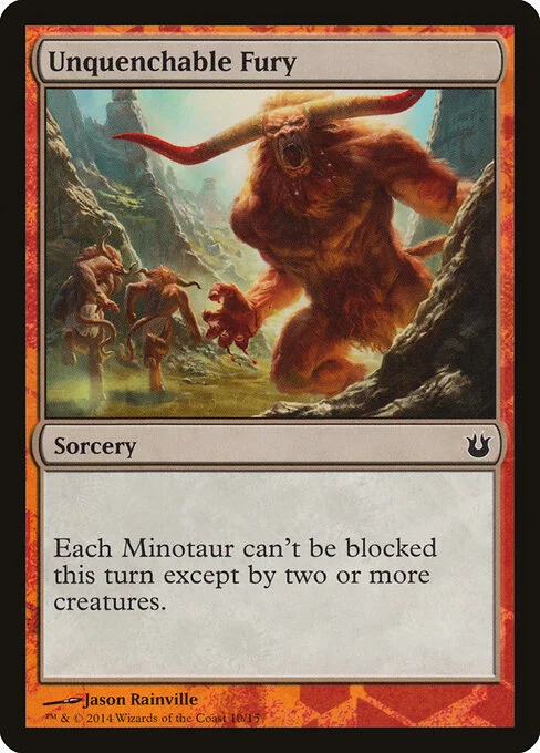 Unquenchable Fury, carta Magic di tipo Sorcery illustrata da Jason Rainville