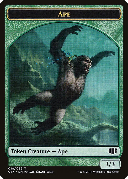 Ape, carta Magic di tipo Token Creature — Ape illustrata da Lars Grant-West