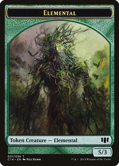 Elemental, carta Magic di tipo Token Creature — Elemental illustrata da Nils Hamm
