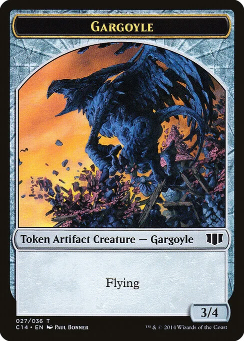 Gargoyle, carta Magic di tipo Token Artifact Creature — Gargoyle illustrata da Paul Bonner
