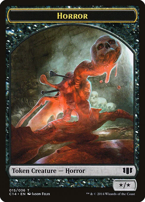 Horror, carta Magic di tipo Token Creature — Horror illustrata da Jason Felix