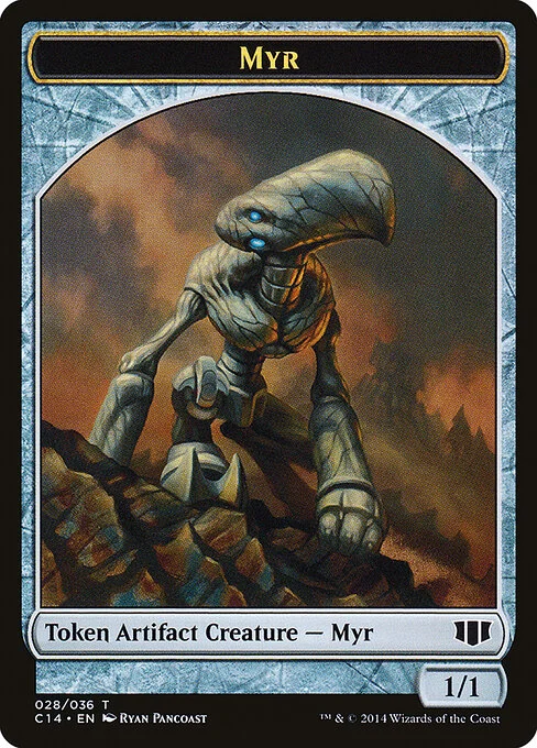 Myr, carta Magic di tipo Token Artifact Creature — Myr illustrata da Ryan Pancoast