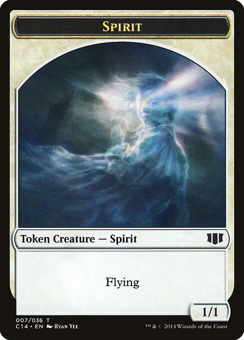 Spirit, carta Magic di tipo Token Creature — Spirit illustrata da Ryan Yee