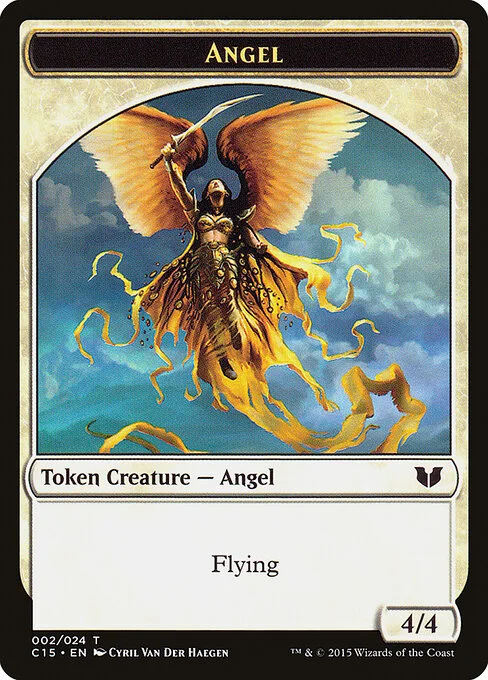 Angel, carta Magic di tipo Token Creature — Angel illustrata da Cyril Van Der Haegen