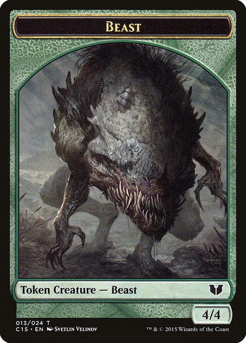 Beast, carta Magic di tipo Token Creature — Beast illustrata da Svetlin Velinov