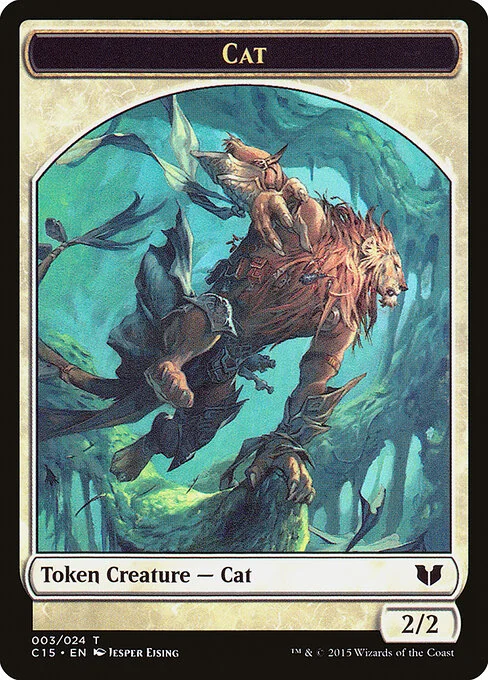 Cat, carta Magic di tipo Token Creature — Cat illustrata da Jesper Ejsing