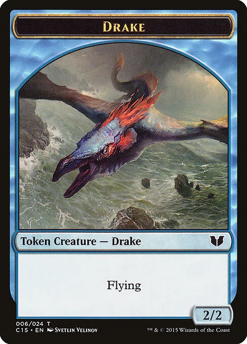 Drake, carta Magic di tipo Token Creature — Drake illustrata da Svetlin Velinov
