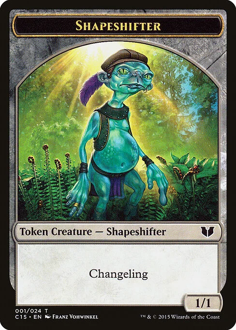Shapeshifter, carta Magic di tipo Token Creature — Shapeshifter illustrata da Franz Vohwinkel