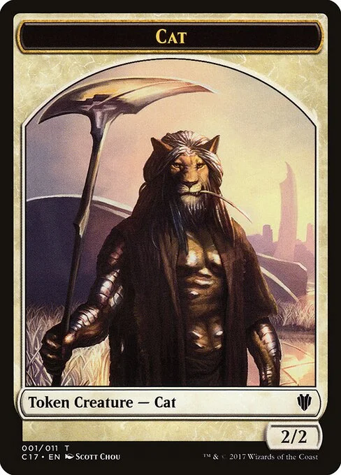 Cat, carta Magic di tipo Token Creature — Cat illustrata da Scott Chou