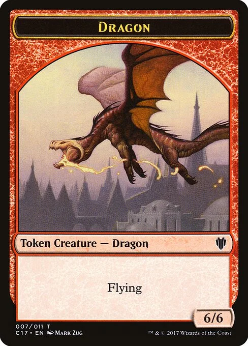 Dragon, carta Magic di tipo Token Creature — Dragon illustrata da Mark Zug