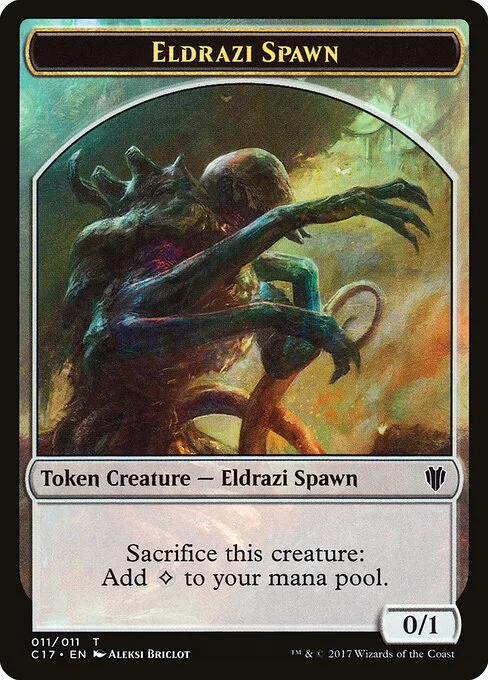 Eldrazi Spawn, carta Magic di tipo Token Creature — Eldrazi Spawn illustrata da Aleksi Briclot