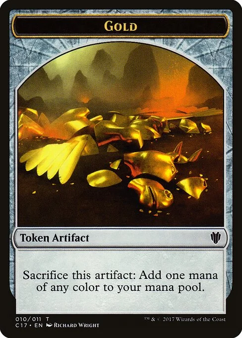 Gold, carta Magic di tipo Token Artifact — Gold illustrata da Richard Wright